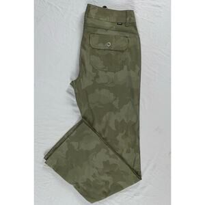 Prana Women's Halle II Stretch Hiking Pants w/ Roll-Up Cuffs. Camo, Women's 10R